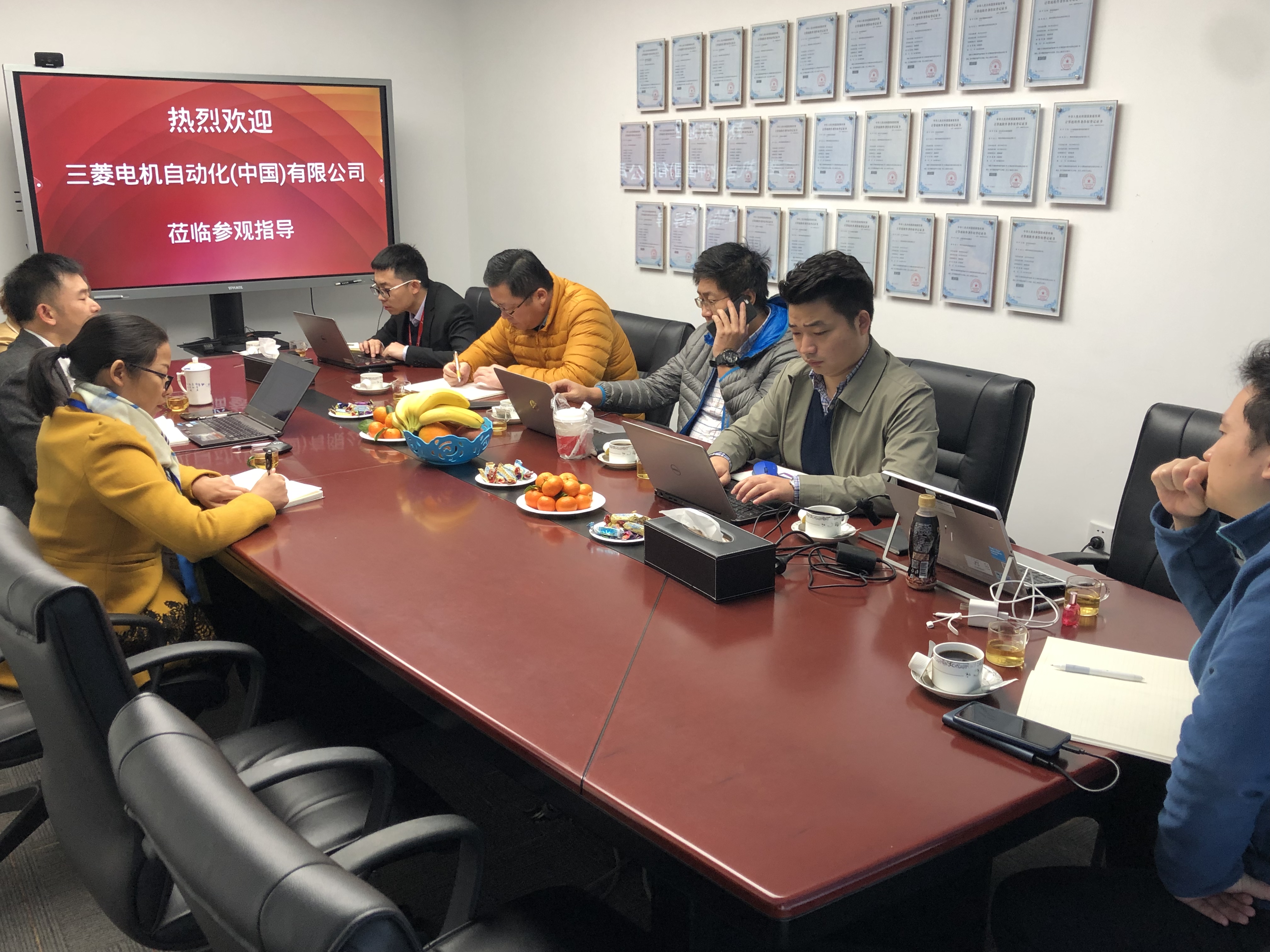 三菱自動化蒞臨海藍指導工作 三菱自動化蒞臨海藍指導工作